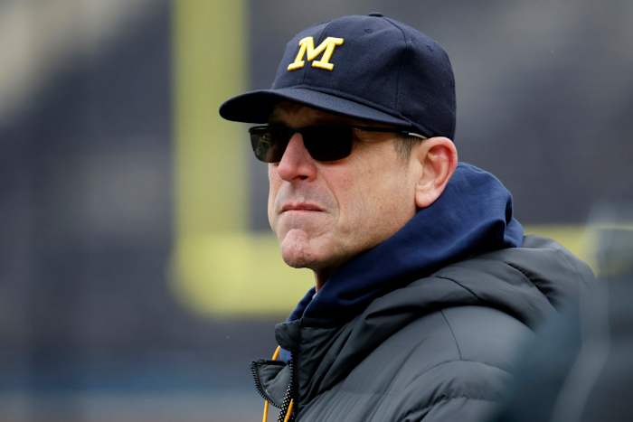 Michigan football coach Jim Harbaugh